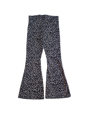 Ex M&S Mädchen Leggings ausgestellt Blumen Leggings 6-16 Jahre schwarz NEU