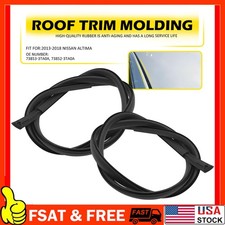 Pair Lh Rh Roof Drip Trim Molding Kit For 2013-2018 Nissan Altima Sedan Coupe