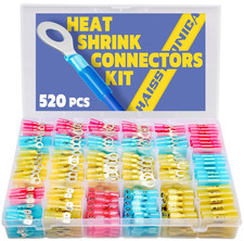 520PCS Marine Grade Heat Shrink Wire Connectors-Electrical Connectors Kit of Tin