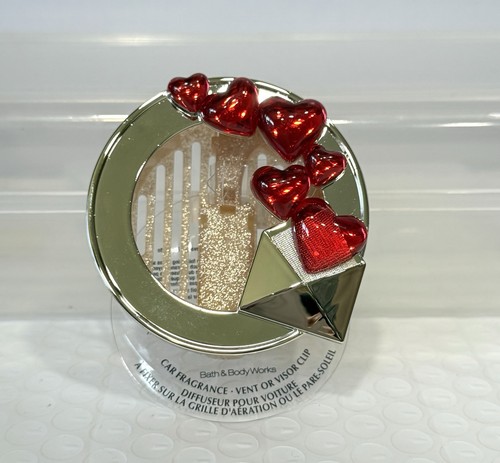 Bath & Body Works Love Letter Hearts Scentportable Car Vent Visor Clip Holder - Picture 3 of 3