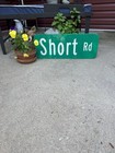 9 X24 Green Road Sign Short Road Street Sign Road Sign — photo 1