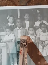 African American School Photos* Colored Kids* EVERYBODY IS LOOKING EXCEPT BUBBLE