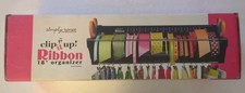 Retired Clip It Up Ribbon Organizer Simply Renee Black Wall Mount NIB