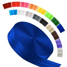 WEBSUKA Polyester Webbing Strap 1"-1.9" 16 Colors 16.5-55 Yds Heavy Duty