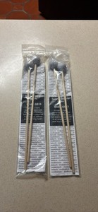 Malletech Grand Soloist GS13 Marimba Mallets Pair Gray Yarn Heads Wood Handles