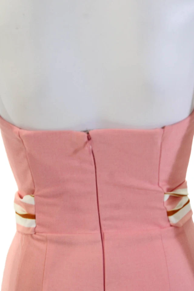 Macacão Finders Keepers feminino recortado sem alças cinto perna larga rosa tamanho XXS - Imagem 4 de 4