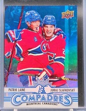 25-26 UPPER DECK SERIES 1 COMPADRES PATRIK LAINE JURAJ SLAFKOVSKY