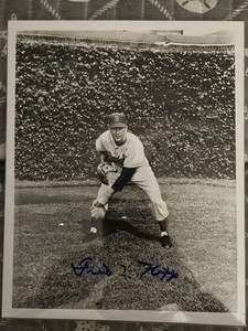 Fred Kipp Signed Autograph 8x10 B&W Photo Brooklyn Dodgers 