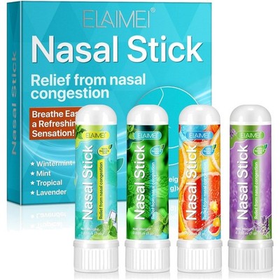 Menthol Nasenstick 4er Set Atemstift Gegen Verstopfte Nase