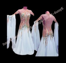 Handmade Dance Dress/Standard Ballroom Competition smooth Waltz Tango Costume
