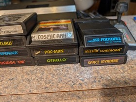 Atari 7800 Console With 16 Games Tested Defender  Space Invaders Xevious