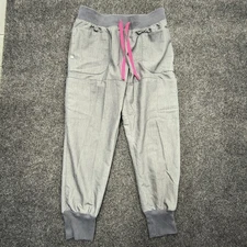 FIGS Technical Collection Jogger Scrub Pants Women Size S/P Light Gray w21sw2033