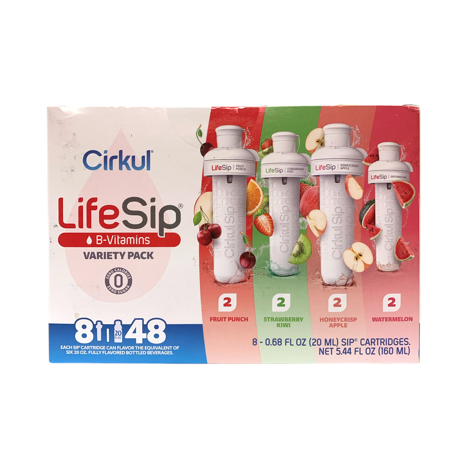 Картридж со вкусом Cirkul LifeSip, 8 упаковок, с витаминами группы В (фруктовый набор)