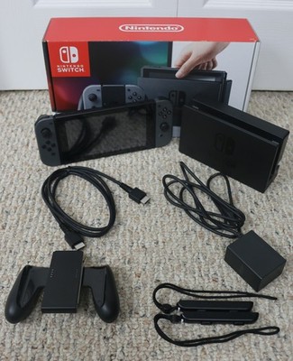 Nintendo Switch HAC-001 Original 32GB Complete Set Dock Joy-Con Charger HDMI