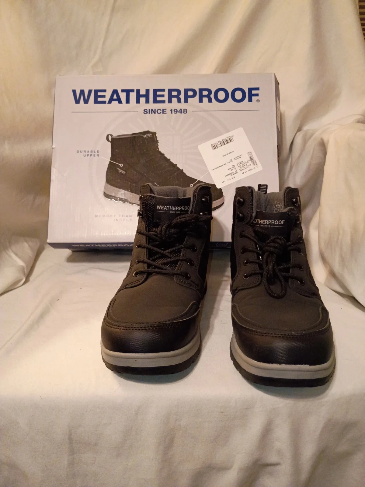 mens weatherproof Black Boots