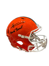 Harold Fannin Jr Signed Autographed Browns Speed Replica Helmet Prime Time
