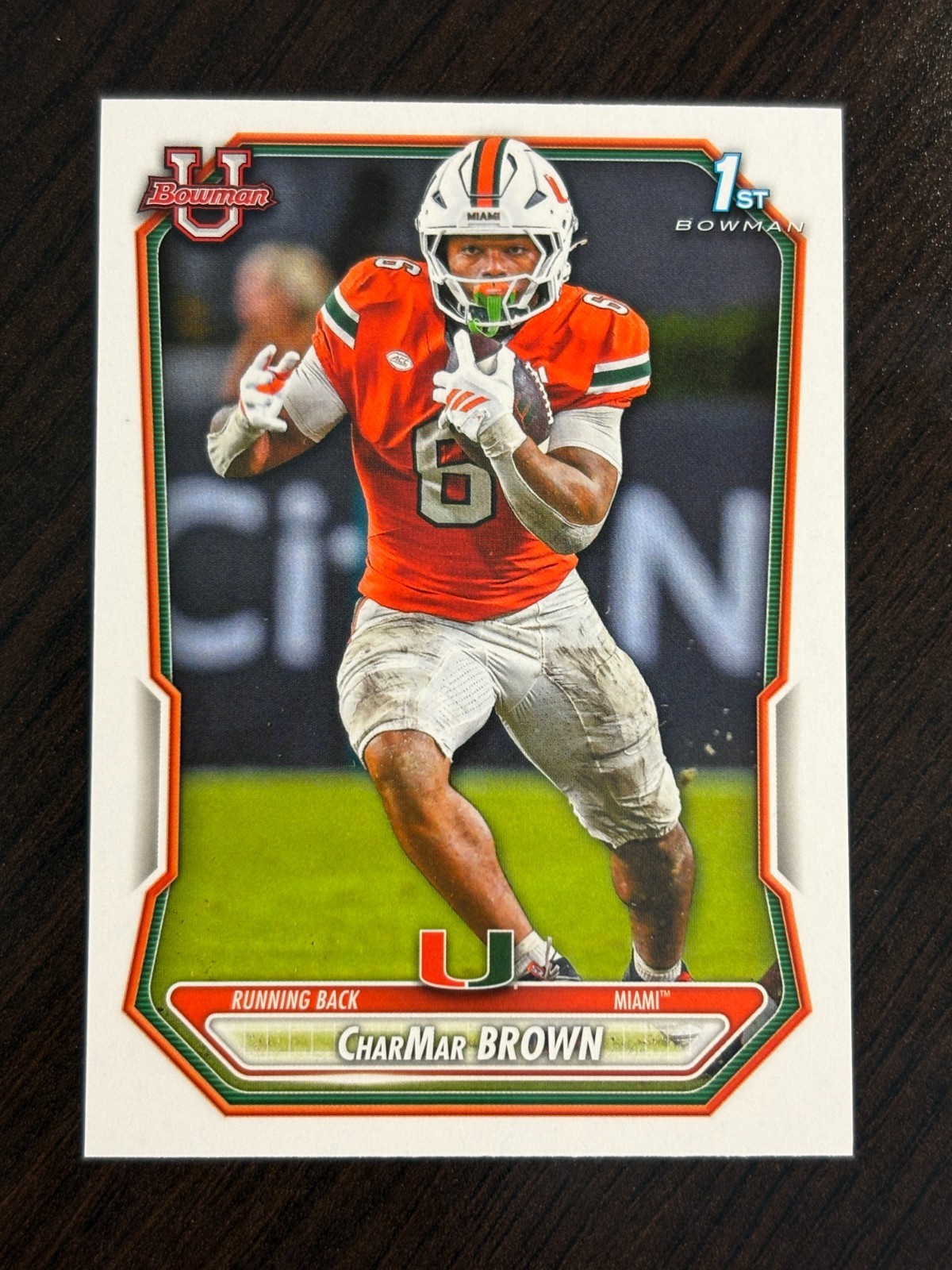 2026 Bowman Football - CharMar Brown Paper Prospects #BPP-90 - Hurricanes