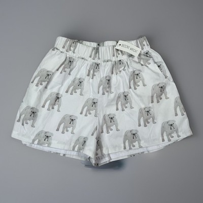 NWT Brooke Wright Shorts Bulldog Print Size Small Lined Lounge