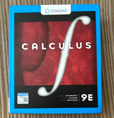 Cengage Calculus 9th Edition Hardcover Textbook 2016 Stewart Clegg Watson