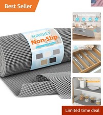 Non-Adhesive Drawer and Shelf Liner, 12IN x 20FT Non Slip Cabinet Liners, Pro...