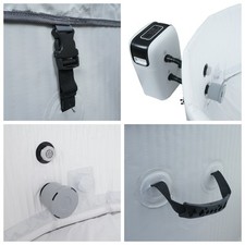 Whirlpool HWC-N97, 4 Personen, In-/Outdoor Pumpe Dropstitch-Gewebe, rund Ø150cm