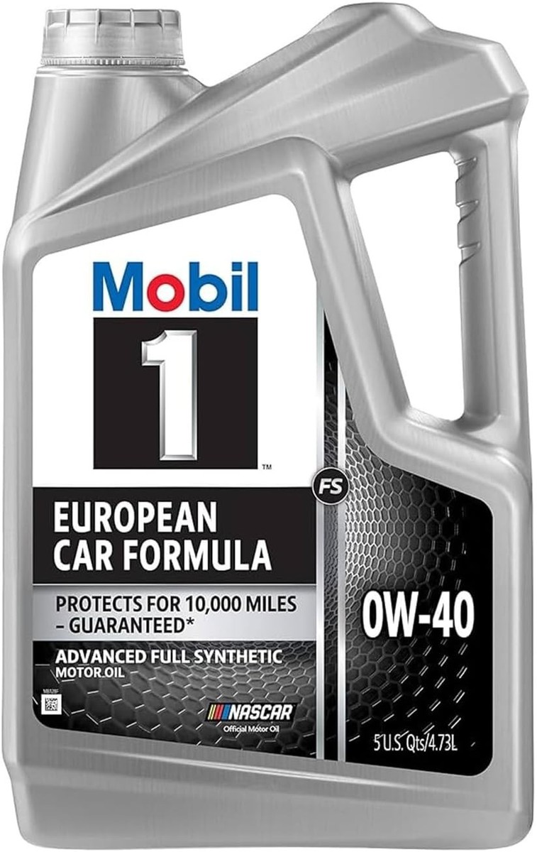 Mobil 1 European Car Formula Full Synthetic Motor Oil 0W-40, 5