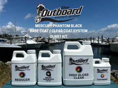 Mercury Phantom Black Paint Kit (All Black Models) - 1 QUART Refinishing Kit