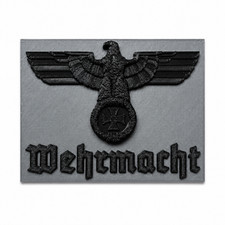 Wehrmacht Schild Reichsadler Eisernes Kreuz Reproduktion 15x11,5cm Wanddeko