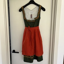 Vintage Salzburger Trachten Austrian dirndl dress, green 40