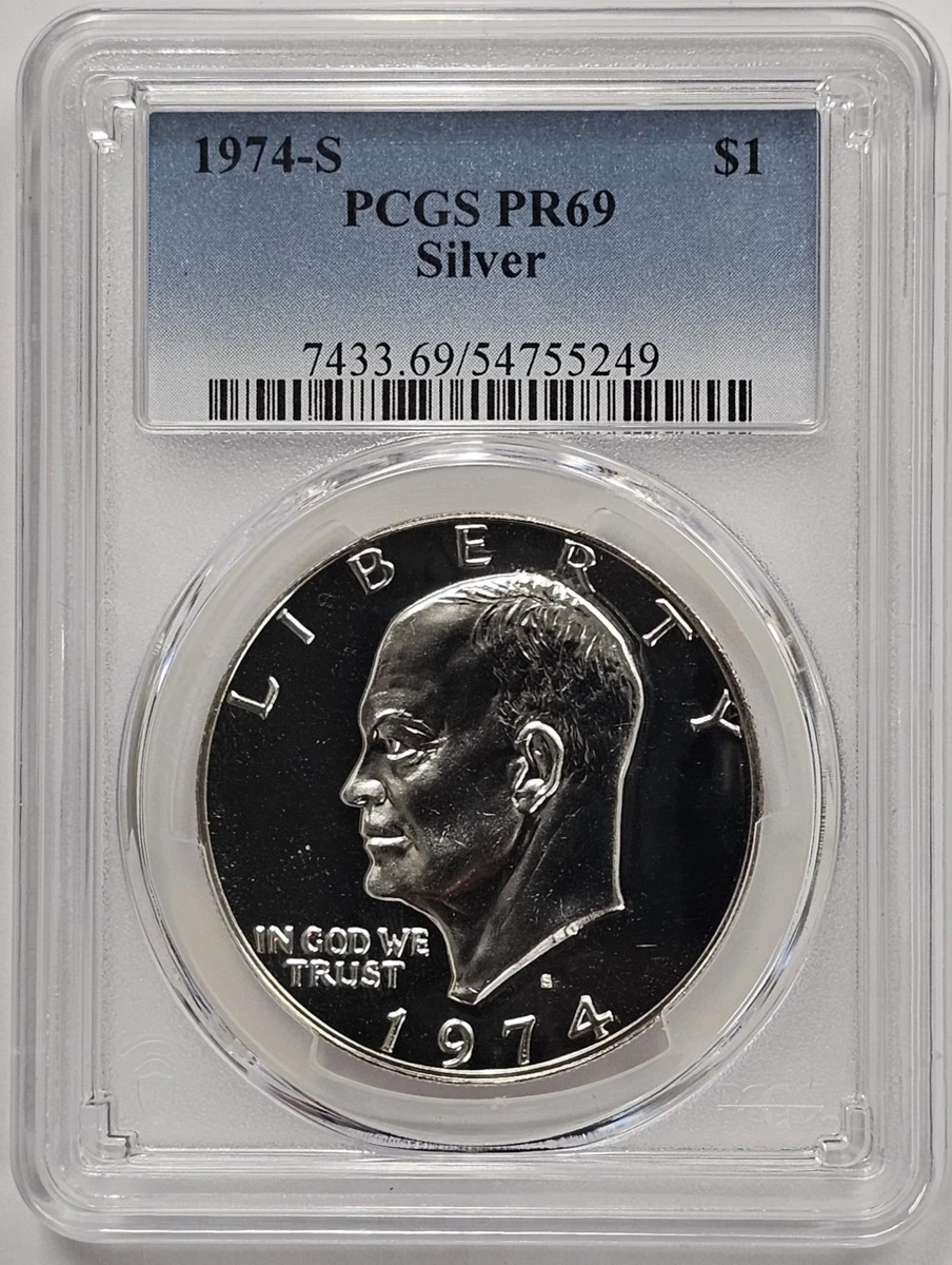 PR 69 Graded 1974 Eisenhower Dollars (1971-1978) for sale | eBay