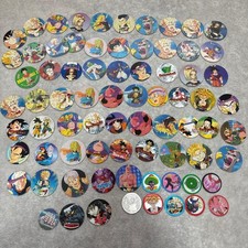 Retro Rare Vintage Dragon Ball Round Menko 72 Sheets Godzilla and Others