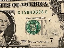 June 28, 1984 (G 19840628 C) BIRTHDAY Note $1 One Dollar Bill