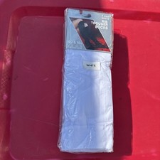 12 Pack Nu Nu WHITE Women's Trouser Socks Sz 9-11 Spandex Knee High Comfort Band