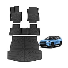 Floor Mats for Toyota Rav4 2019-2025 Include Hybrid , Custom Fit All-Weather...