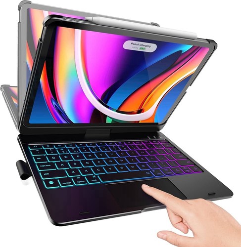 Touch Keyboard Case with Trackpad for iPad Air 11-inch (M3 2025 / M2 2024) 360° - Picture 4 of 6