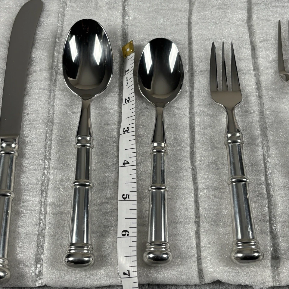 1980s Kirk Stieff Old Annapolis Pewter 5-Piece Flatware Place Setting Unused - Image 4 of 4