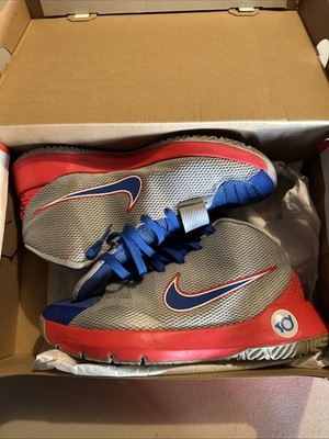 Nike Zoom KD Trey 5 III Basketball Shoes USA Olympics Wolf Grey/University Red 