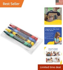 200 Bulk Crayons, 4 Assorted Colors - Perfect for Classrooms  Goodie Bags
