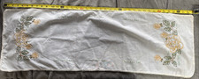 HAND EMBROIDERED TABLE CLOTH 39" LONG AND 3" WIDE - USED