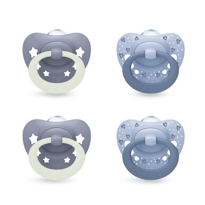 NUK First Choice Classic Day & Night Kinderschnuller | 6-18 Monate | Säfte