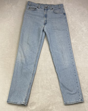 Levi’s 601 Flex Jeans 36x32 Made in USA Light Wash Tapered Fit Vintage 90s