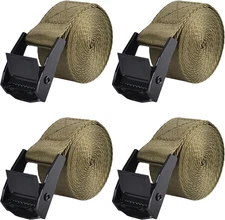 Cinch Tie down Strap Lashing Straps Heavy Duty Nylon Straps with Cam Buckles for