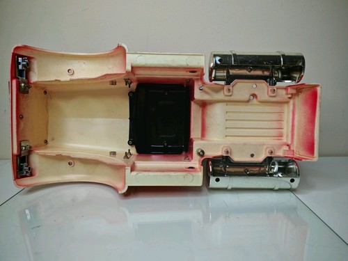 Vintage Painted Tamiya Bullhead Body Shell With Misc Parts Bull Head Red - Picture 17 of 17