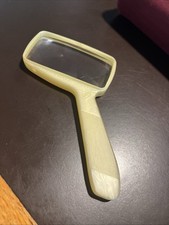 Vintage Bausch Lomb Magnifying Glass Blonde Pearly Lucite Handle