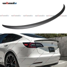 Matte Carbon Spoiler for 2017-2023 Tesla Model 3 OE Rear Spoiler Wing Trunk Lip