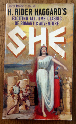 She by H. Rider Haggard - 1961 Lancer Paperback (72-614)
