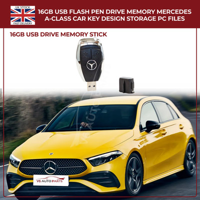 16GB USB 2.0 FLASH PEN DRIVE SPEICHERSTICK FÜR M-KLASSE MERCEDES BENZ AUTOSCHLÜSSEL