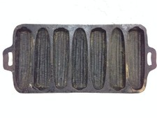Cast Iron Corncob Cornbread Pan Daniel Industries New York No D4 Solid 3lbs +