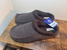 Dearfoams Men's Brendan Perforated Microsuede Moccasin Toe Clog Size XL 13-14