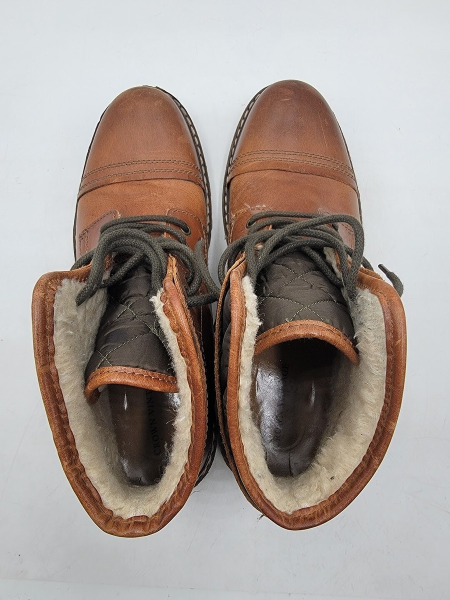 Crown Vintage Mens brown leather Fleece lined boots 8.5 NIB Crown Vintage Brandon Boot - Free Shipping | DSW main image 3